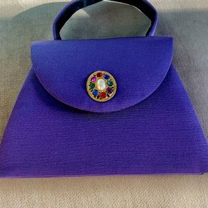 Carolyn Barton vintage bang lightly worn great shape rhinestones long strap also